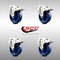 Service Caster 4 Inch 316SS Solid Polyurethane Swivel Bolt Hole Caster Set with Lock Brake SCC SCC-SS316BHTTL20S414-SPUS-4 - alternate 3